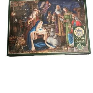Cobble Hill by New Balance Nativity Scene Puzzle - Blue‎ and Green